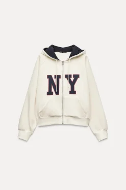 Discount SUDADERA VARSITY NEW YORK Mujer Sudaderas / Joggers
