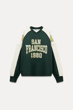 Fashion SUDADERA VARSITY SAN FRANCISCO Mujer Sudaderas / Joggers