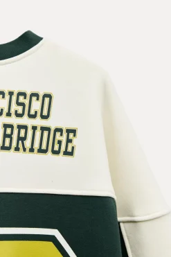 Fashion SUDADERA VARSITY SAN FRANCISCO Mujer Sudaderas / Joggers