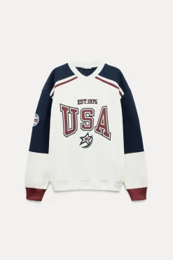 Online SUDADERA VARSITY USA CALIFORNIA Mujer Sudaderas / Joggers