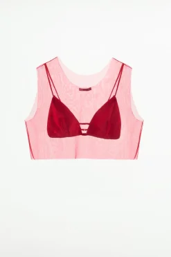 Best SUJETADOR TOP COMBINADO TUL Mujer Tops / Bodies