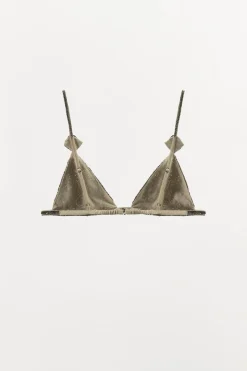 Outlet SUJETADOR TRIANGULAR ABALORIOS Mujer Lenceria