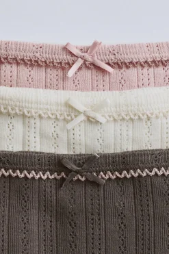 Niños ZARA 1½ - 6 Años·Ropa Interior / Calcetines<TIMELESZ - PACK DE TRES BRAGUITAS PESPUNTE