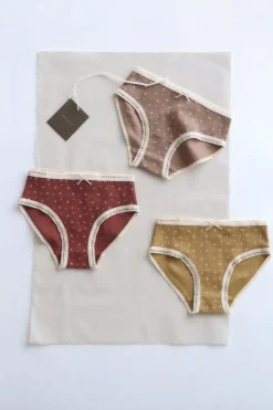 Niños ZARA 1½ - 6 Años·Ropa Interior / Calcetines<TIMELESZ - PACK DE TRES BRAGUITAS FLORES PUNTILLA