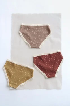 Niños ZARA 1½ - 6 Años·Ropa Interior / Calcetines<TIMELESZ - PACK DE TRES BRAGUITAS FLORES PUNTILLA