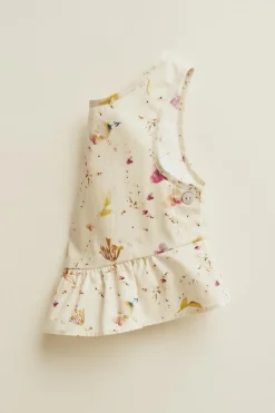 Niños ZARA 1½ - 6 Años·Camisas|6 - 18 Meses·Camisetas<TIMELESZ - TOP FLORES VOLANTE