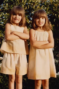 Niños ZARA 1½ - 6 Años·Vestidos / Petos|6 - 18 Meses·Vestidos / Monos<TIMELESZ - VESTIDO DIP DYE CON LINO