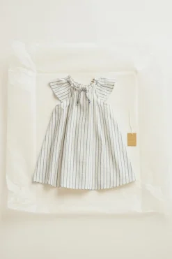 Niños ZARA 1½ - 6 Años·Vestidos / Petos|6 - 18 Meses·Vestidos / Monos<TIMELESZ - VESTIDO RAYAS CORDÓN