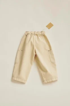 Niños ZARA 1½ - 6 Años·Pantalones|1½ - 6 Años·Pantalones / Leggings<TIMELESZ- PANTALÓN SARGA BOLSILLOS PESPUNTES