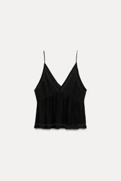 Fashion TOP ABALORIOS ZW COLLECTION Mujer Tops / Bodies