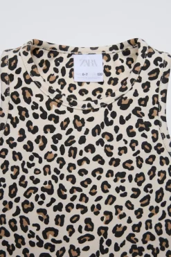 Niños ZARA 6 - 14 Años·Camisetas|6 - 14 Años·Total Look<TOP ANIMAL PRINT