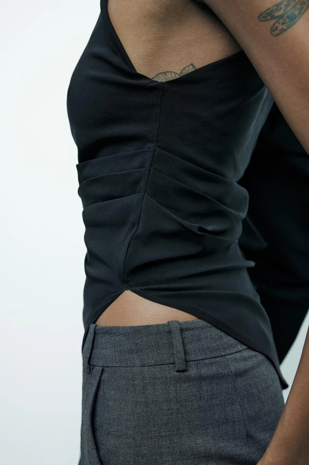 Outlet TOP ASIMÉTRICO DRAPEADO Mujer Tops / Bodies