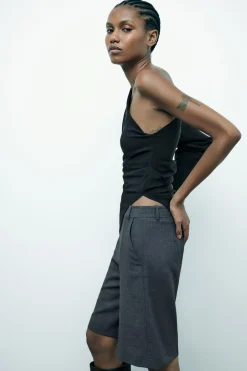 Outlet TOP ASIMÉTRICO DRAPEADO Mujer Tops / Bodies