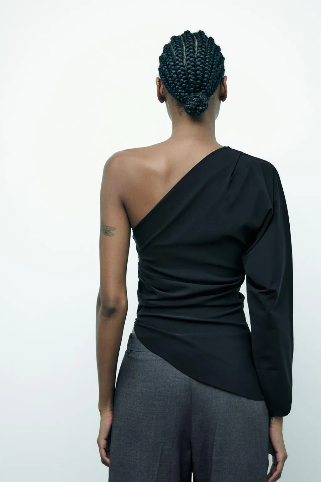 Outlet TOP ASIMÉTRICO DRAPEADO Mujer Tops / Bodies