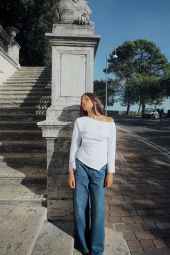 New TOP ASIMÉTRICO FRUNCE Mujer Tops / Bodies