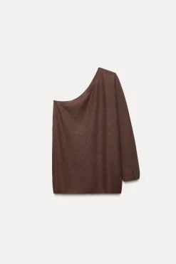 Clearance TOP ASIMÉTRICO PUNTO BRILLOS Mujer Cárdigan / Jerséis|Punto