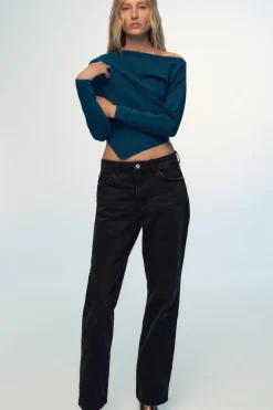 Hot TOP ASIMÉTRICO PUNTO LISO Mujer Cárdigan / Jerséis|Punto