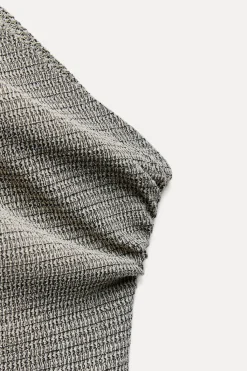 Outlet TOP ASIMÉTRICO TEXTURA Mujer Tops / Bodies