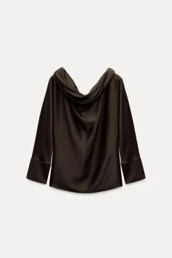 Best TOP ASIMÉTRICO ZW COLLECTION Mujer Tops / Bodies