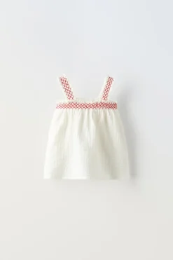 Niños ZARA 6 - 18 Meses·Conjuntos<TOP BAMBULA BORDADO