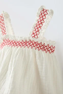 Niños ZARA 6 - 18 Meses·Conjuntos<TOP BAMBULA BORDADO