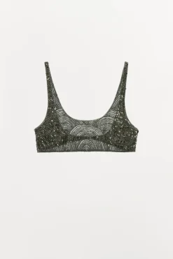 Sale TOP BANDEAU ABALORIOS LENTEJUELAS Mujer Tops / Bodies|Lenceria