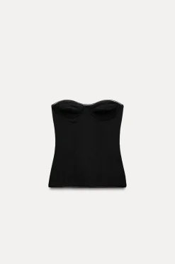 Clearance TOP BANDEAU CONTOUR TUL POLIAMIDA Mujer Tops / Bodies