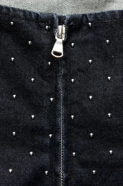 Discount TOP BANDEAU DENIM TRF TACHAS Mujer Tops / Bodies