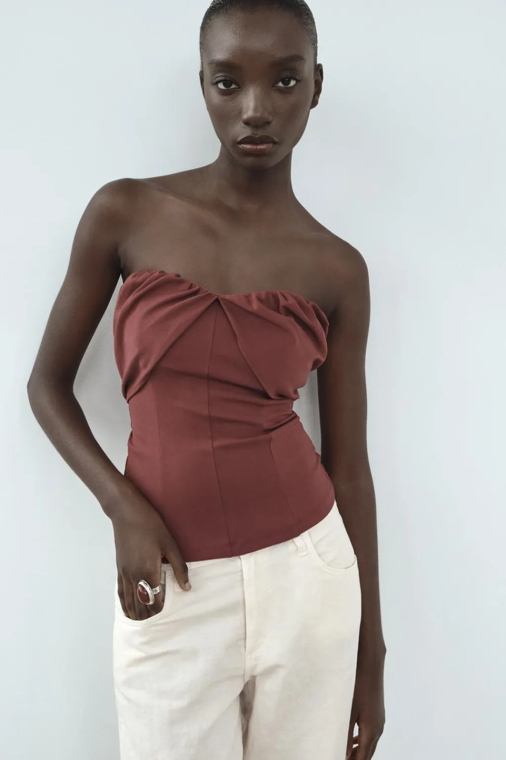 Fashion TOP BANDEAU ELÁSTICO Mujer Tops / Bodies