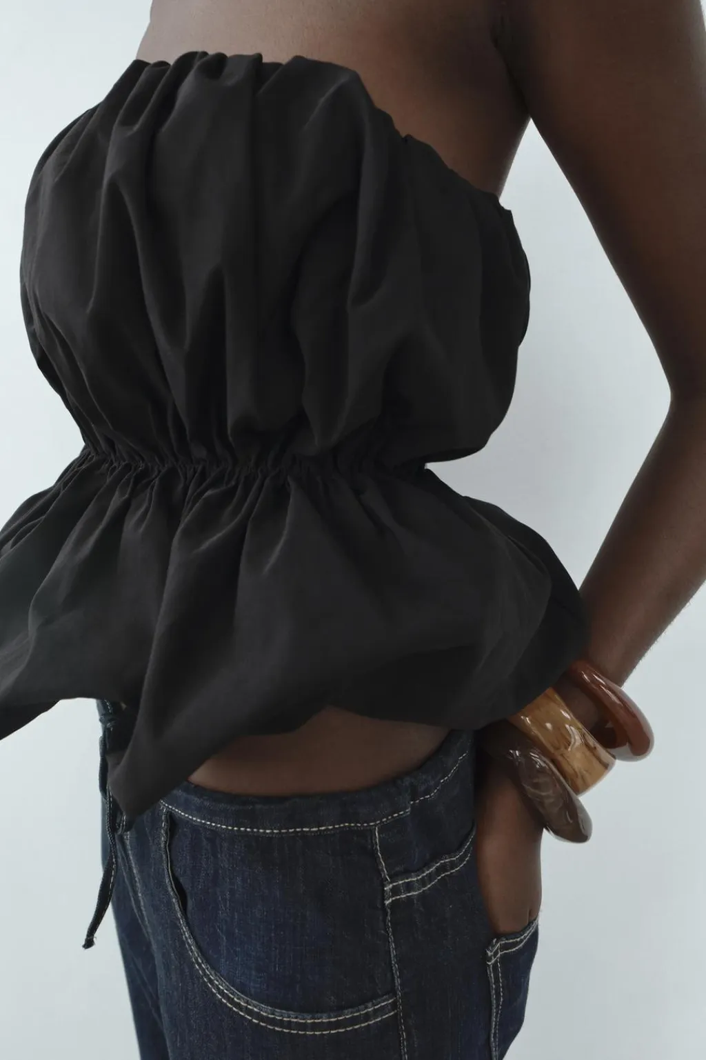 Fashion TOP BANDEAU ELÁSTICO VOLUMEN Mujer Tops / Bodies