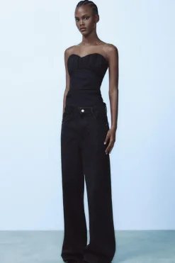 Online TOP BANDEAU PLIEGUES Mujer Tops / Bodies