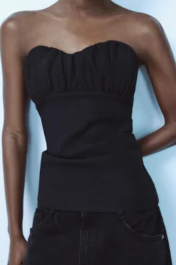 Online TOP BANDEAU PLIEGUES Mujer Tops / Bodies