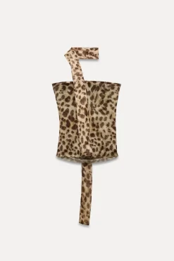 Best TOP BANDEAU TUL ESTAMPADO Mujer Tops / Bodies