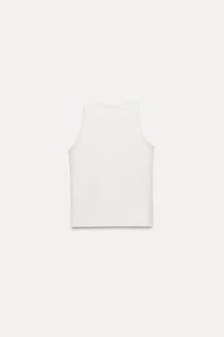 Outlet TOP BORDADO PUNTO STRETCH Mujer Tops / Bodies