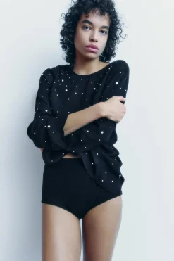 Sale TOP BRILLOS ESPALDA DESCUBIERTA ZW COLLECTION Mujer Tops / Bodies