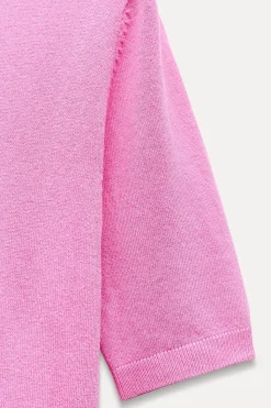 Clearance TOP BÁSICO PUNTO LISO MANGA CORTA Mujer Cárdigan / Jerséis|Punto