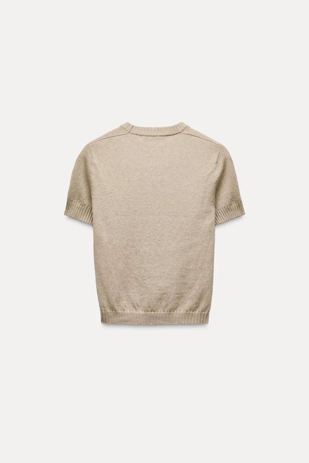 New TOP BÁSICO PUNTO LISO MANGA CORTA Mujer Cárdigan / Jerséis|Punto