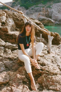 Discount TOP BÁSICO PUNTO LISO MANGA CORTA Mujer Cárdigan / Jerséis|Punto