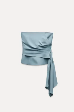 Outlet TOP BUSTIER DRAPEADO Mujer Tops / Bodies