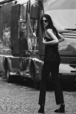 Discount TOP BUSTIER FLECOS LENTEJUELAS Mujer Tops / Bodies