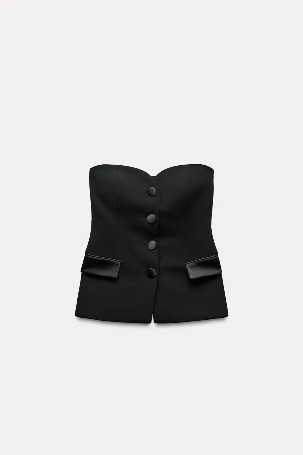 New TOP BUSTIER SMOKING COMBINADO SATINADO Mujer Tops / Bodies