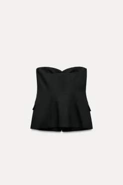 New TOP BUSTIER SMOKING COMBINADO SATINADO Mujer Tops / Bodies