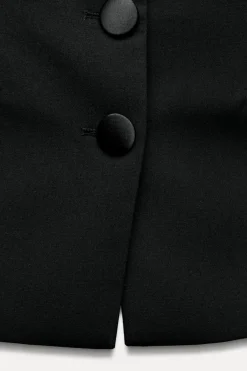 New TOP BUSTIER SMOKING COMBINADO SATINADO Mujer Tops / Bodies