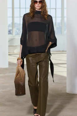 Best TOP CAPA SEMITRANSPARENTE CINTAS Mujer Chaquetas / Cazadoras|Tops / Bodies