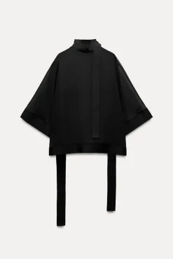 Best TOP CAPA SEMITRANSPARENTE CINTAS Mujer Chaquetas / Cazadoras|Tops / Bodies