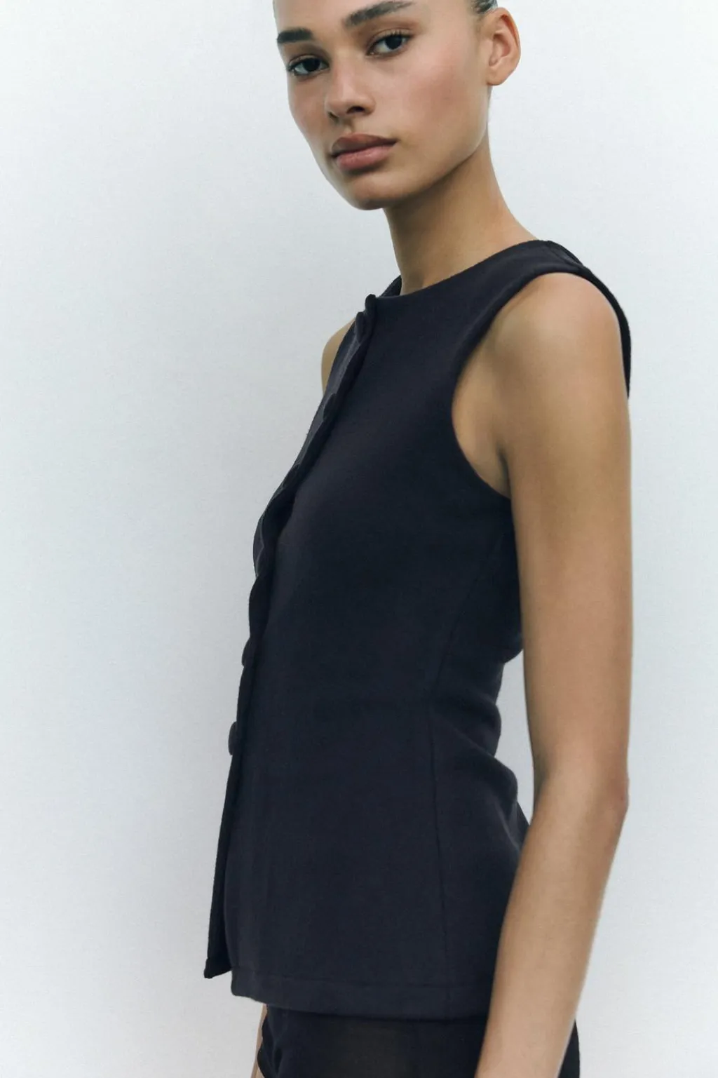 New TOP CHALECO BOTONES SOFT Mujer Tops / Bodies