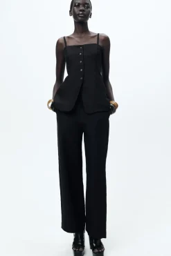 Best TOP CHALECO BOTONES ZW COLLECTION Mujer Tops / Bodies