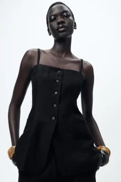 Best TOP CHALECO BOTONES ZW COLLECTION Mujer Tops / Bodies