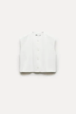 Best TOP CHALECO BOTONES ZW COLLECTION Mujer Blazers / Chalecos|Tops / Bodies