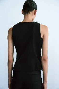 Outlet TOP CHALECO ENTALLADO Mujer Tops / Bodies